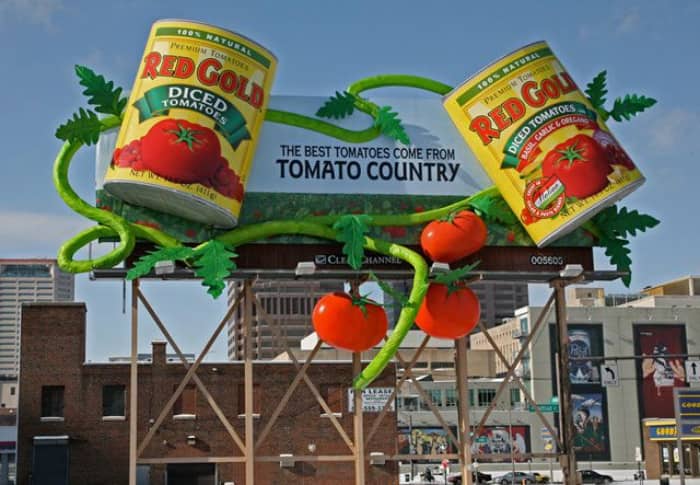 بیلبورد تبلیغات رب گوجه فرنگی